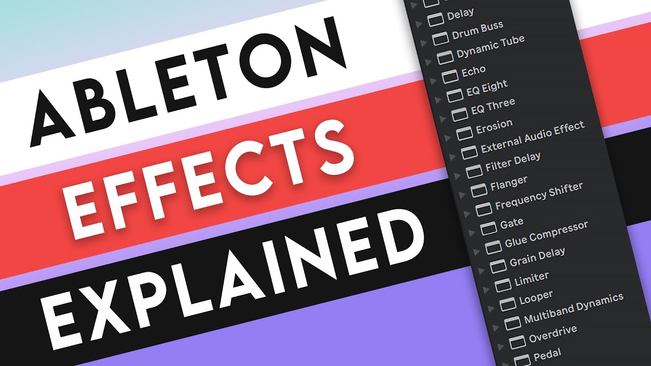 Stock Effects in Ableton Live
